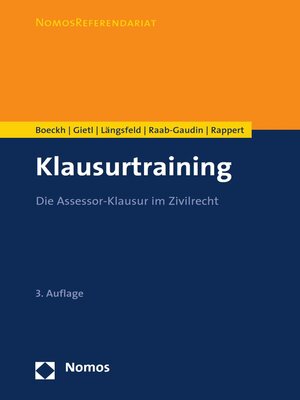 cover image of Klausurtraining
